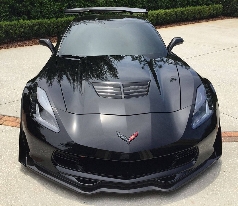 C7 Corvette Z06 APR Carbon Fiber Track Pack Front Airdam Splitter